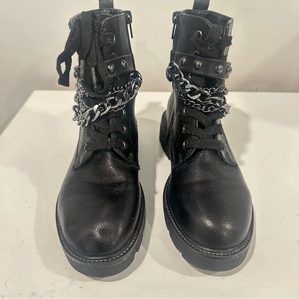 XOXO Black Leather Boots